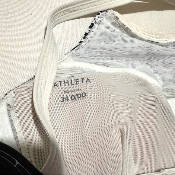 NWT NEW Athleta Zimbabwe Navy Blue White One Piece Bathing Suit Swim Size 36 DD - Picture 8 of 13